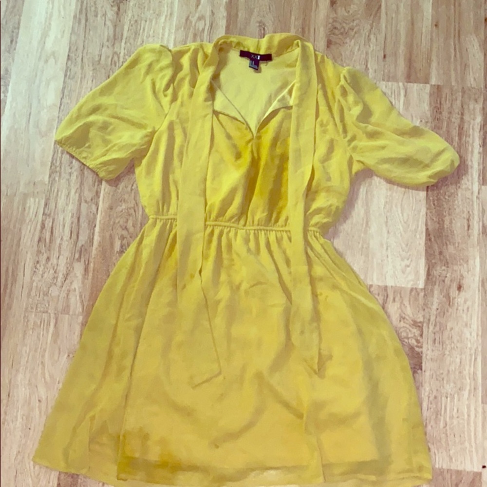 Mustard yellow dress